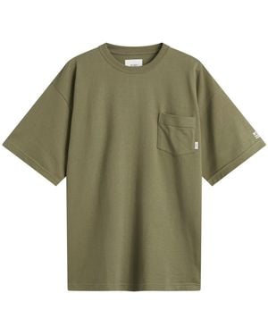 WTAPS Sleeve Logo Pocket T-Shirt - Green