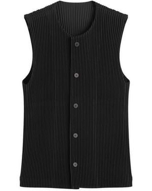 Homme Plissé Issey Miyake Homme Plisse Issey Miyake Kersey Pleats Vest - Black