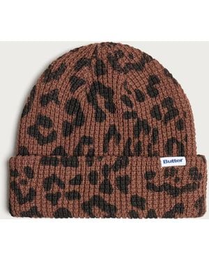 Butter Goods Distress Waffle Beanie - Brown