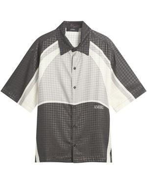 Amiri Ma Quad Panel Camp Shirt - Grey