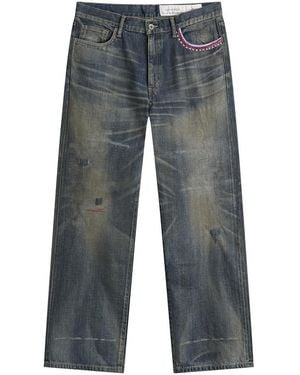 Neighborhood Savage Denim Dp Wide Jeans - Blue