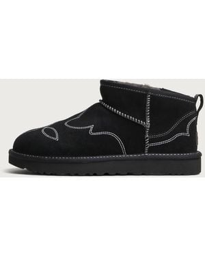 UGG Classic Ultra Mini Western Boot - Black