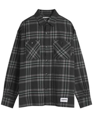 Neighborhood Tartan Check Shirt - Black