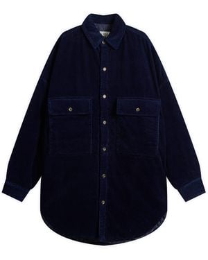 Merely Made Corduroy Overshirt - Blue