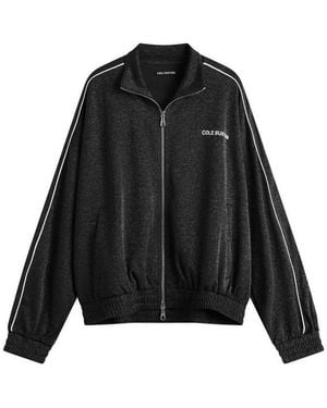Cole Buxton Glitter Piped Track Jacket - Black