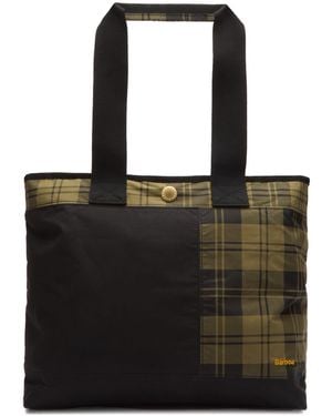 Barbour Mya Patchwork Tote Bag - Black
