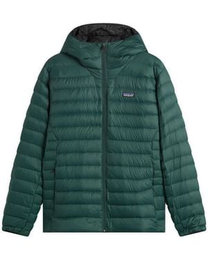 Patagonia Down Jumper Hooded Jacket - Green