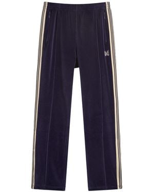 Needles Velour Narrow Track Pants - Blue