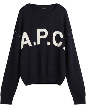 A.P.C. Crew Neck Sweater - Blue