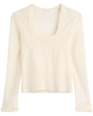 My Mum Made It Lace Poem Top - White