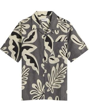 Universal Works Baja Print Road Shirt - Grey