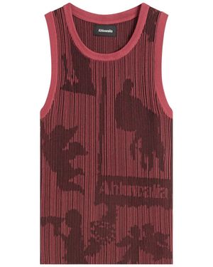 Ahluwalia Seydou Knitted Vest - Red