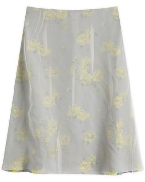 Acne Studios Iranee P Vintage Rose Skirt - Grey