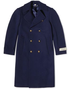 Gucci Wool Felt Overcoat - Blue