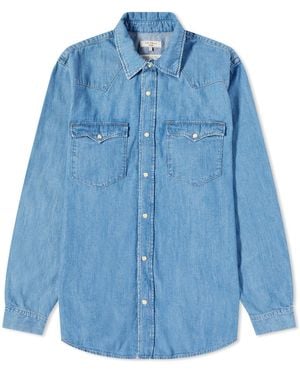Nudie Jeans Nudie George Denim Western Shirt - Blue