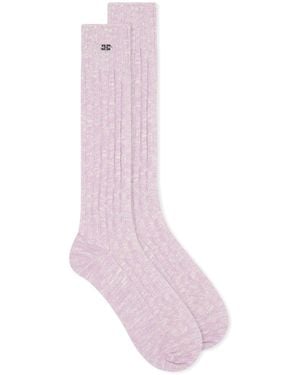 Ganni Chunky Cotton Socks - Pink