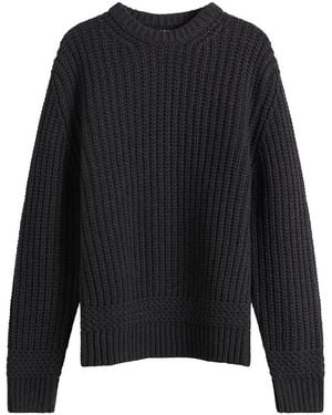 A.P.C. Ron Chunky Rib Sweater - Black