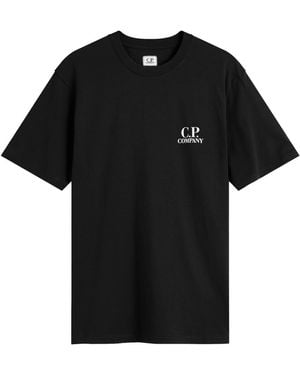 C.P. Company Logo Print T-Shirt - Black