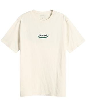 Patagonia 95 Oval Logo T-Shirt - Natural