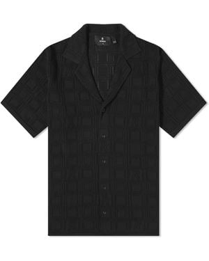 Represent Lace Knitted Vacation Shirt - Black