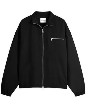 MKI Miyuki-Zoku Viscose Linen Track Jacket - Black