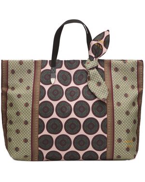 Toga Toga Print Tote Bag - Metallic