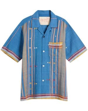 Kardo Ayo Embroidered Vacation Shirt - Blue