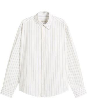 Ami Paris Boxy Long Sleeve Shirt - White