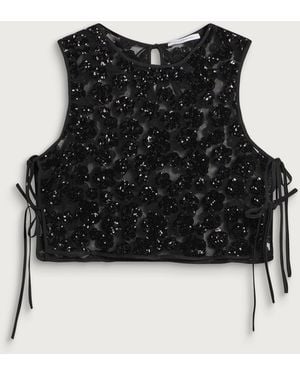 Cecilie Bahnsen Feeba Top - Black