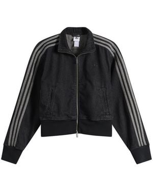 adidas Denim Firebird Track Top - Black