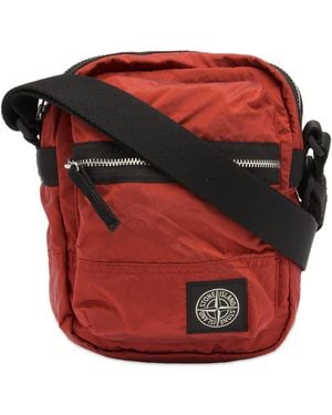 Stone Island Nylon Metal Pouch Bag - Red