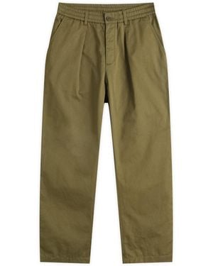 Universal Works Pleated Track Pant - Green