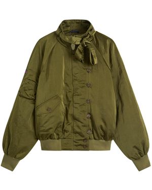 Damson Madder Joanie Bomber Jacket - Green