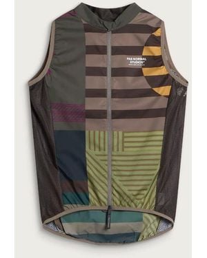 Pas Normal Studios Mechanism International Stow Away Gilet - Green
