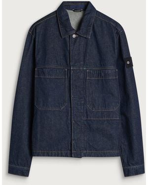Stone Island Rinsed Denim Jacket - Blue