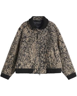 Engineered Garments Leopard Jacquard Ll Jacket - Gray