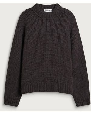 Our Legacy Bear Mega Alpaca Wool Mock Roundneck - Black