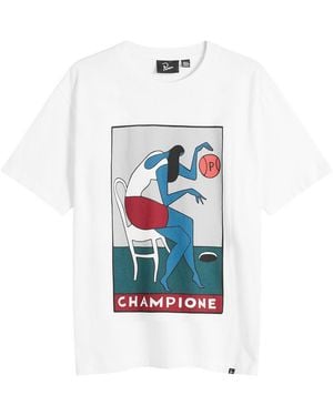 by Parra Champione T-Shirt - Blue