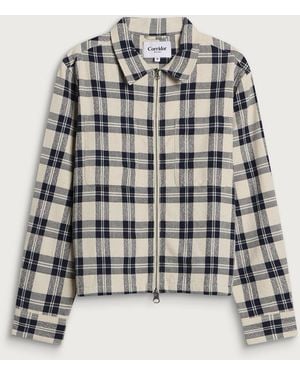 Corridor NYC Capricorn Plaid Zip Jacket - Blue