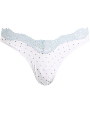 Skims Fits Everybody Lace Dipped Thong - White