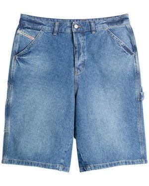 DIESEL Livery Denim Shorts - Blue