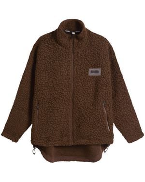 Napapijri X Martine Rose Logo Fleece Jacket - Brown