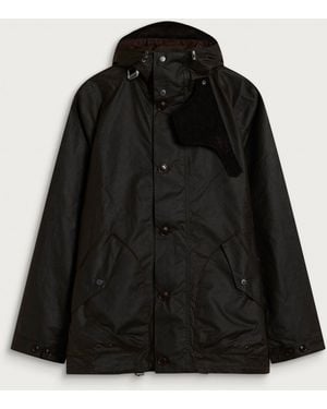 Barbour Re-Engineered Keiss Wax Parka Jacket - Black