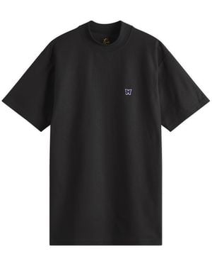 Needles Mock Neck T-Shirt - Black