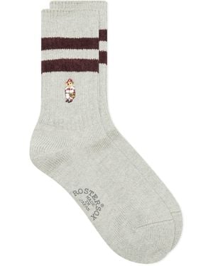 Rostersox 84 Bear Socks - Grey