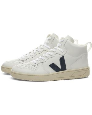 Veja V-15 High Top Sneakers - White
