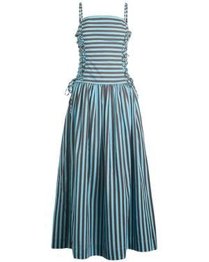 Damson Madder Angelina Midi Dress - Blue