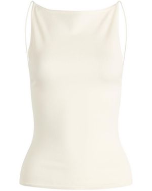 St. Agni Square Neck Top - White