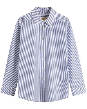 DONNI. Stripe Pop Shirt - Blue