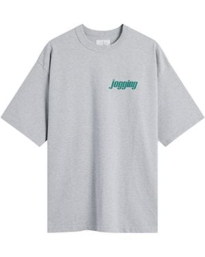 Unlikely Dry Goods Authentic Jogging T-Shirt - Grey
